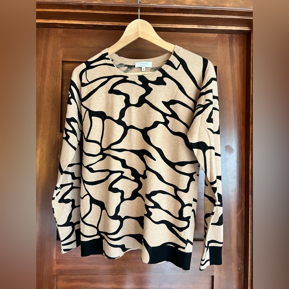 Society Black and Tan Women's Sweater